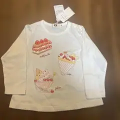 タグ付き未使用☆KP ニットプランナー☆ロンT ケーキ　パフェ　80
