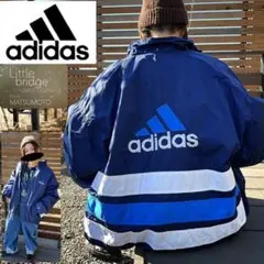 adidas アディダス　ビッグサイズ　中綿ナイロンジャケット　希少90s古着.
