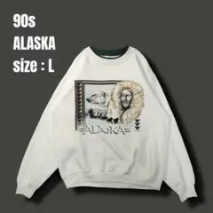90s Alore USA製 アラスカ トレーナー Ｌ