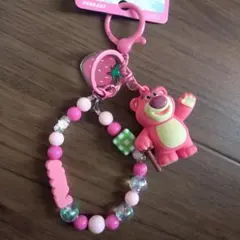 ロッツォ♡トイストーリー♡キーホルダー ピンク♡バッグチャーム