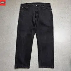 1202古着90s Wranglerブラックデニムパンツ 42×30ビッグサイズ