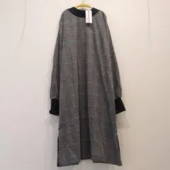 裏起毛 ひざ丈ワンピース