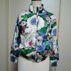CAP 花柄カジュアルジャケット ブルゾン　M