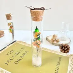 金木犀 ディップフラワー レジン フラワー 花 ガラス瓶 アレンジ インテリア