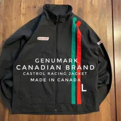 【カナダブランドGenumark 】Castrol レーシングジャケット　L 黒