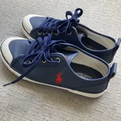 ラルフローレン スニーカー　23.5 ネイビー　美品