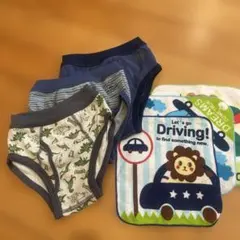 110cm 子供用パンツとタオルセット 恐竜柄