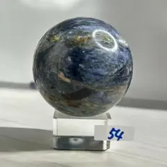 【新品】54　全体的に濃いめの青と水晶と