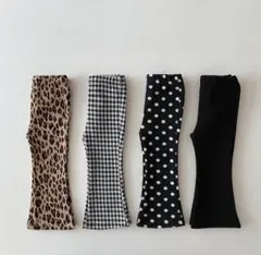 ドット柄 フレアパンツ