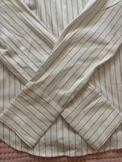 ホワイトストライプ 長袖シャツ