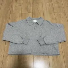 【GU】クロップド ポロシャツ トレーナー