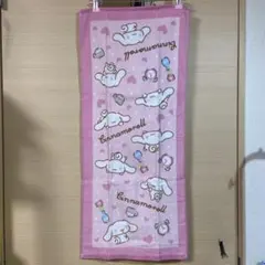 フェイスタオル★サンリオ☆シナモロール☆シナモン×ハート♡ピンク