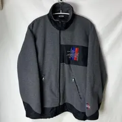 STUSSY 白タグ フリース × ナイロン ジップジャケット F L～XL