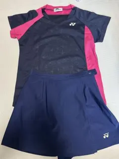 YONEX バドミントンウェアセット Sサイズ ネイビー／ピンク セット