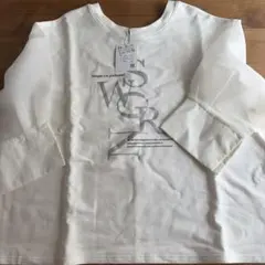 新品未使用タグ付きヤマダヤラシュッド袖シアーロゴTEE Tシャツ　カットソーのサムネイル