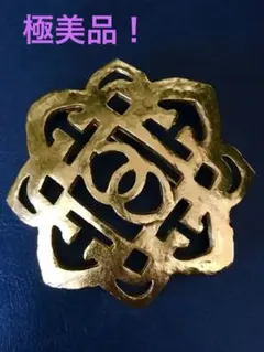 デッドストック！ CHANEL シャネル　ヴィンテージ ブローチ　ココ