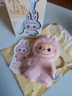 ぽ*︎様 PIN FOR LOVE ぬいぐるみキーホルダー　イニシャルラブブG