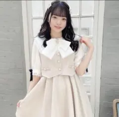 【美品】ROJITA　ベストレイヤードライクワンピース ピンクのサムネイル