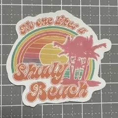 【QQQ-33】防水ステッカー ビーチ 海 南国 ハワイ ハワイアン アメリカン
