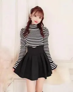 殿堂入り!!美脚になれるスカート インナーパンツ付 Sミシェルマカロン