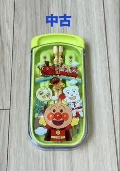 【中古品】アンパンマン　カトラリーセット　スプーン　フォーク　箸　お弁当　キッズのサムネイル