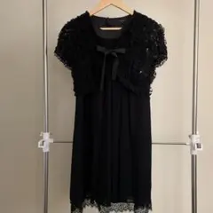 オケージョン　ワンピース　ボレロセット　ブラック