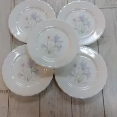 Nitto Pure White 皿 5枚セット 花柄のサムネイル