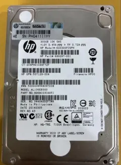 HP SAS 300GB（10000RPM）2.5インチ