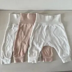 H&M ベビーコットンパンツ ズボン3枚セット サイズ56 1-2M