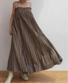 ワッシャープリーツキャミワンピース ETRE TOKYO