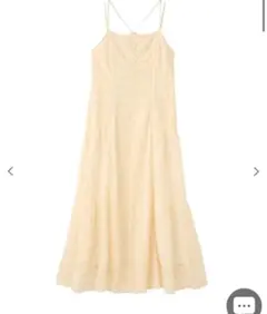 【新品】ココディール　レースキャミワンピース　イエロー　サイズ2