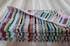 今治タオル　フェイスタオル　5枚　今治産　残糸　カラフル