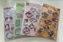 ディズニー　ウォーターシール4枚セット　セリア