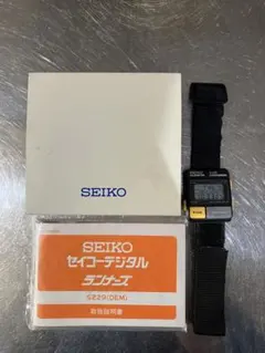 【稼働品】セイコー パルスメーター　デジタル 時計 S234-5000 新品電池 FOR SALE SEIKO PULSEMETER S234-5000 BLOOD RED ( 1984 ) Very Great