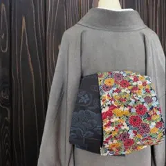 着物反物* 大島紬花柄 大人の兵児帯 半幅帯 長尺475cm - メルカリ