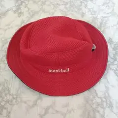 mont-bell メッシュハット レッド 51〜54cm