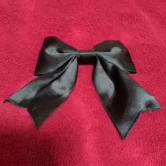♡昭和レトロ♡ブラックリボンヘアアクセサリー♡