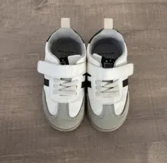 キッズ スニーカー 15cm ホワイト/グレー/ブラック