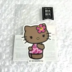 デコペタ　ステッカー　シール　サンリオ　ハローキティ　日焼けキティ