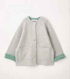 CITEN ノーカラーニットコート Mサイズ