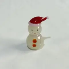 【ガラス製】雪だるまの置物