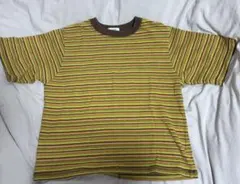 niko and .. ニコアンド　ボーダー　オーバー　Tシャツ　М