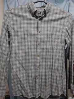 ユニクロ　チェックボタンダウンシャツ　サイズM