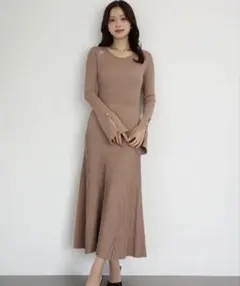 リブニットフレアワンピース EIMY ISTOIRE 34