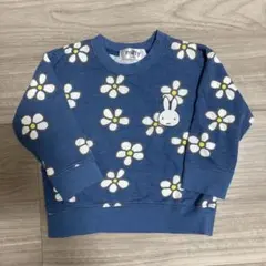 miffy ミッフィー花柄 トレーナー100