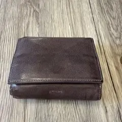 genten 二つ折り財布 レザー ブラウンのサムネイル