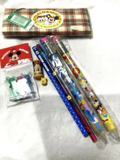 昭和　平成　レトロ　ディズニー　ミッキーマウス　ペンケース　文房具　おまとめ売り