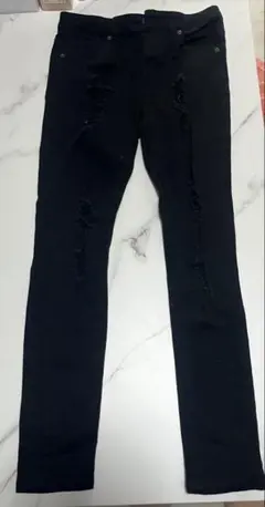 janiss ダメージスキニーパンツ ブラック M