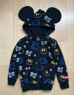 【BABY DOLL】ディズニー　ジップパーカー　ミッキー　フード