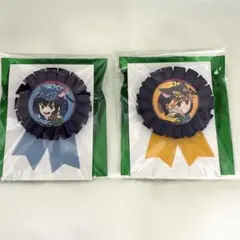 鬼滅の刃 嘴平伊之助 我妻善逸 缶バッジロゼット セット